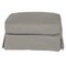 Contemporary Home Living Upholstered Pillow Top Ottoman - 33" - Gray